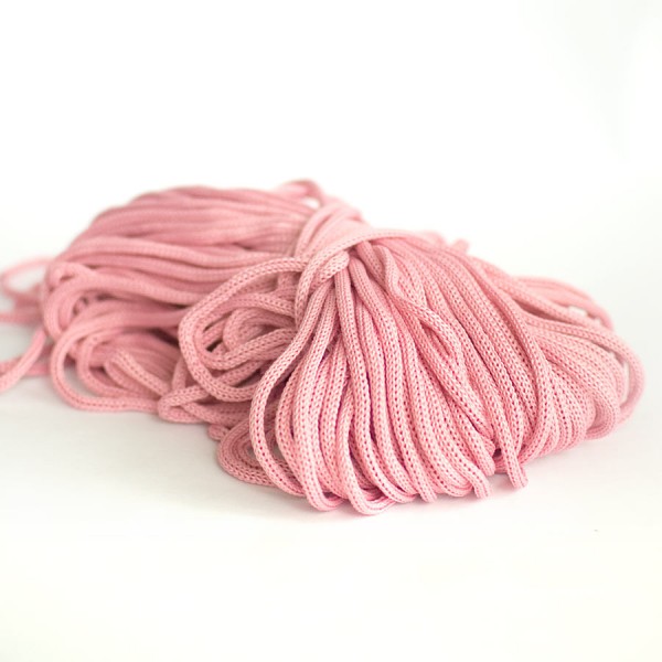 Шнур для одежды 4 мм., розовый