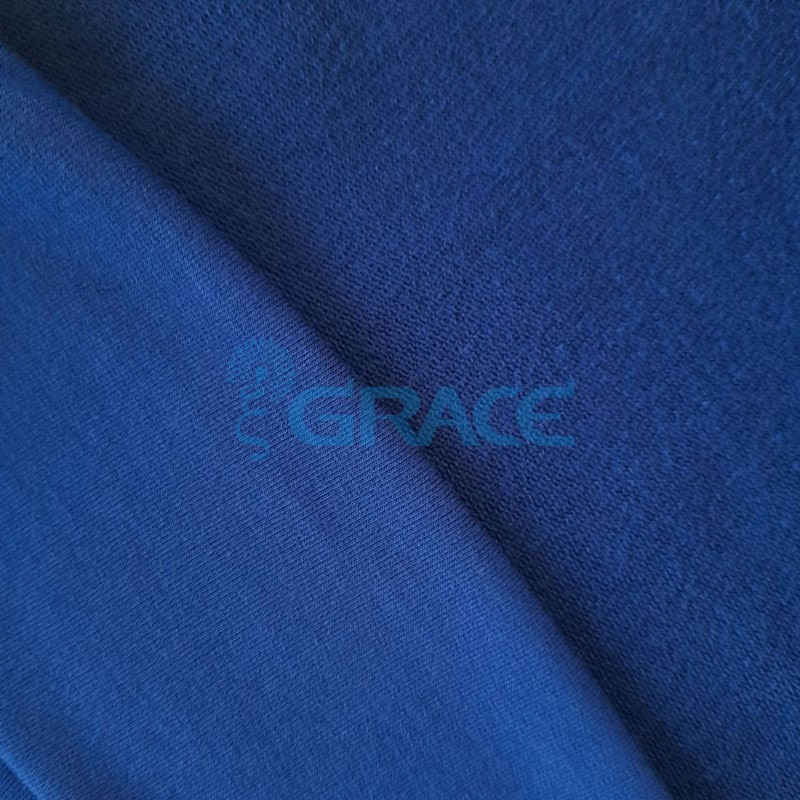Вискоза - ткань натуральная трикотажная, эластичная в темно-синем цвете