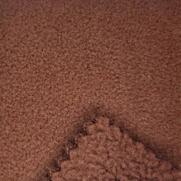 Полар флис (8020 О), цвет коричневый
