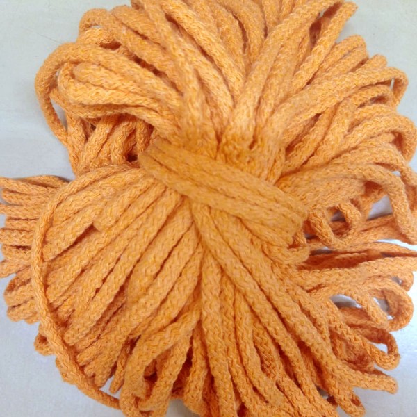Шнур для одежды 6 мм., оранжевый