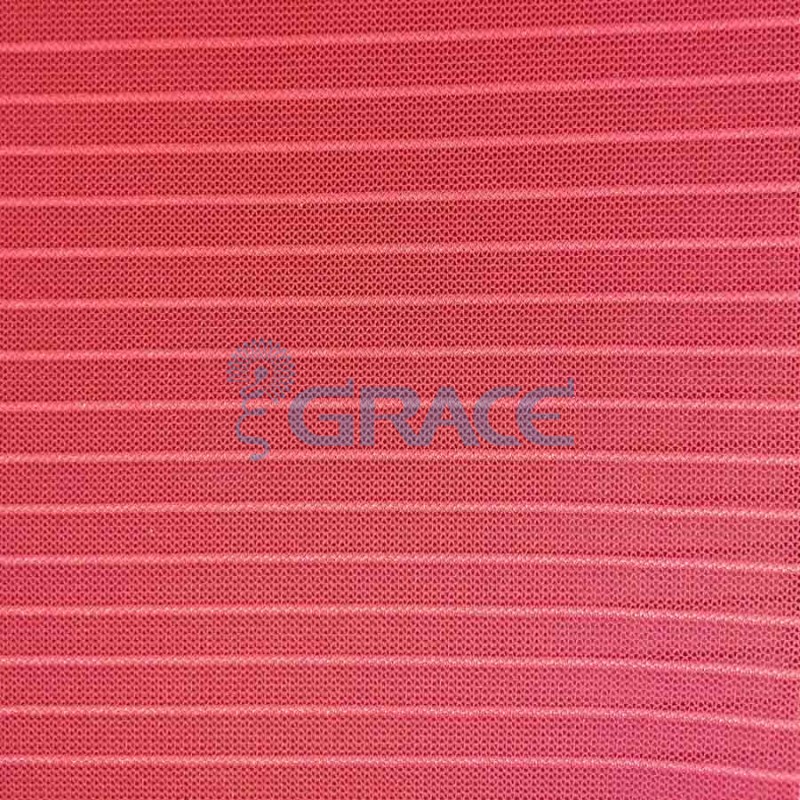 Ткань тюль эластичная красная 80 гр./м², Tiul Elastyczny-Pasek