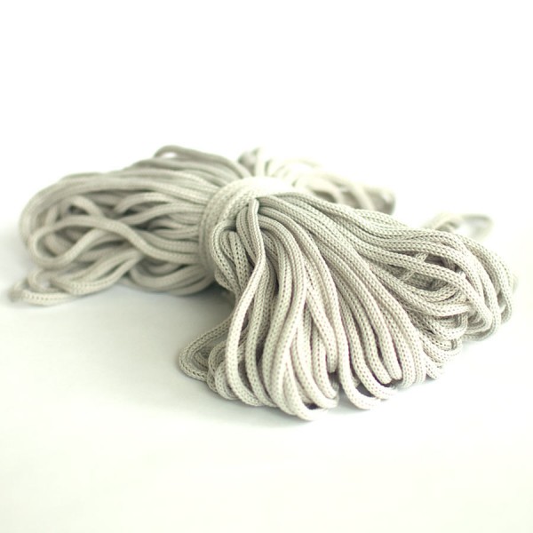 Шнур для одежды 4 мм., светло-серый