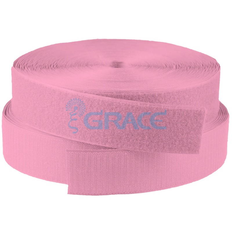 Контактная лента 25 мм., розовая