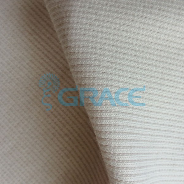 Кашкорсе GVC46 - ткань хлопковая трикотажная, светло-бежевая