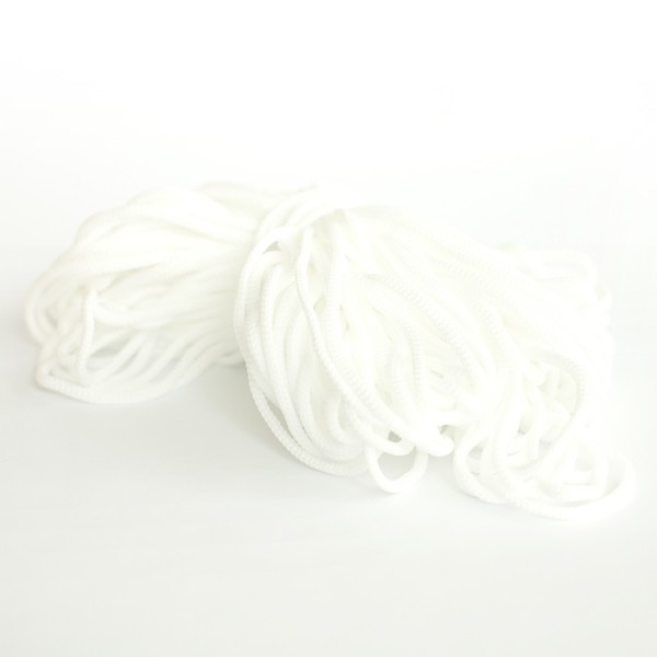 Шнур для одежды 4 мм., белый