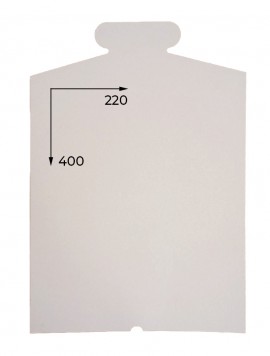 Картонная манишка 220х400 мм.