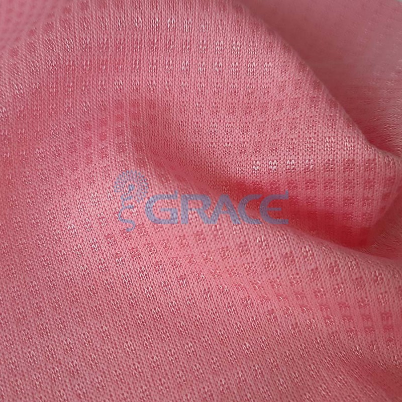 Жаккардовая ткань для футбола S-053, цвет: розовый