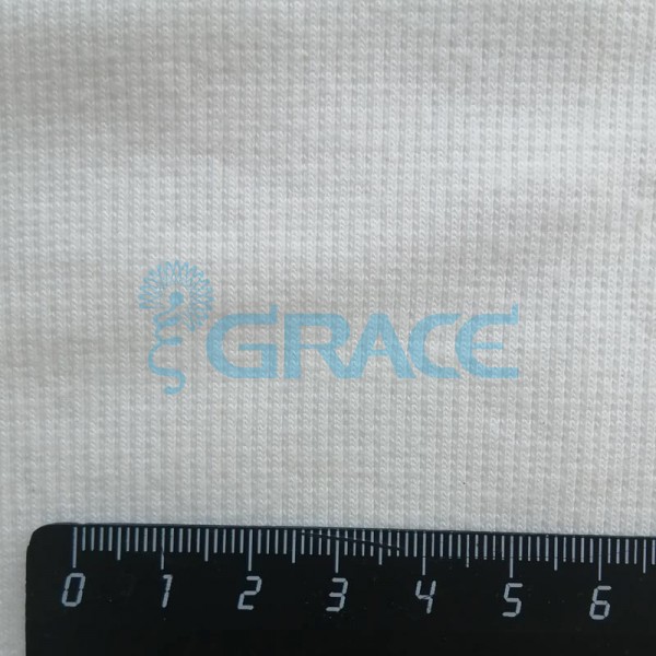 Кашкорсе GVC46 - ткань хлопковая трикотажная, белая