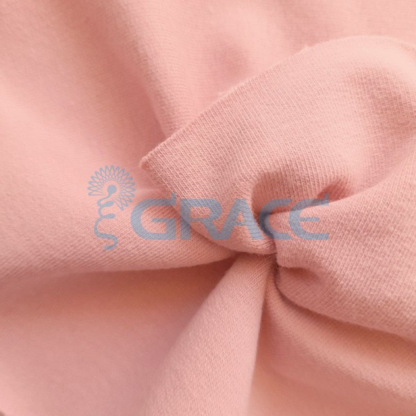 Футер 320 гр. - ткань хлопковая, петельчатый, приглушенный розовый оттенок