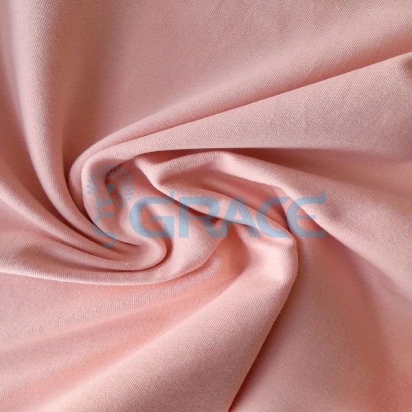 Футер 280 гр. - ткань хлопковая, петельчатая, нежно-розового цвета