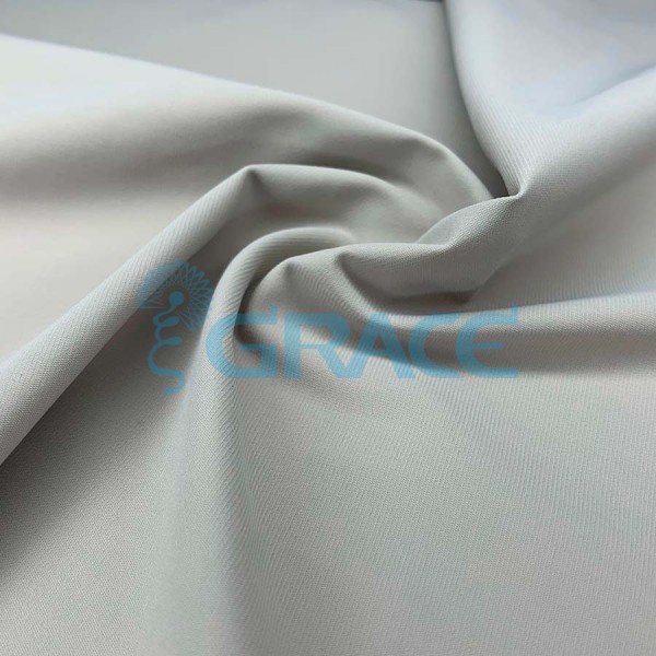 Ткань бифлекс матовый Carvico 404 Revolutional трикотажная, цвет: серый