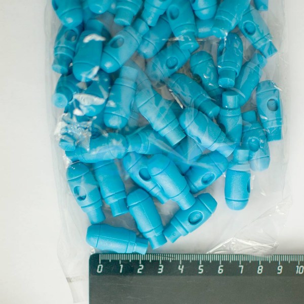 Фиксатор пластиковый для шнура Sto-13.50 (голубой)