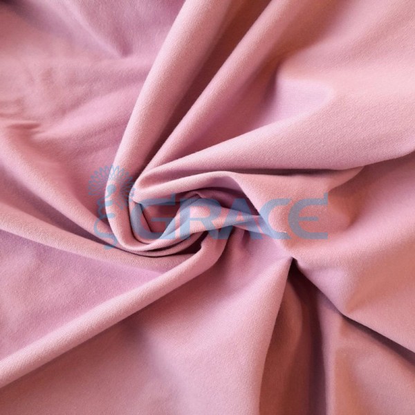 Футер 280 гр. - ткань хлопковая, петельчатая, пастельно-розового цвета