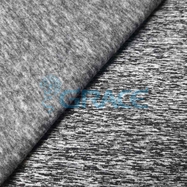 Ткань термобифлекс ТВ-270 - трикотажная термо-ткань, цвет серый меланж