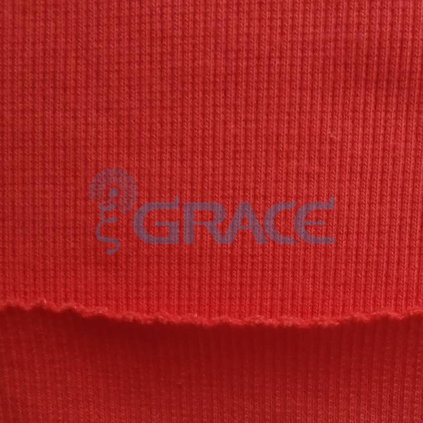 Кашкорсе GVC46 - ткань хлопковая трикотажная, красная