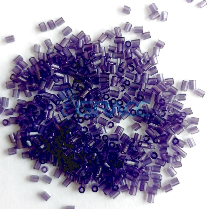 Бисер рубчик 3 мм., цвет сиреневый 1r