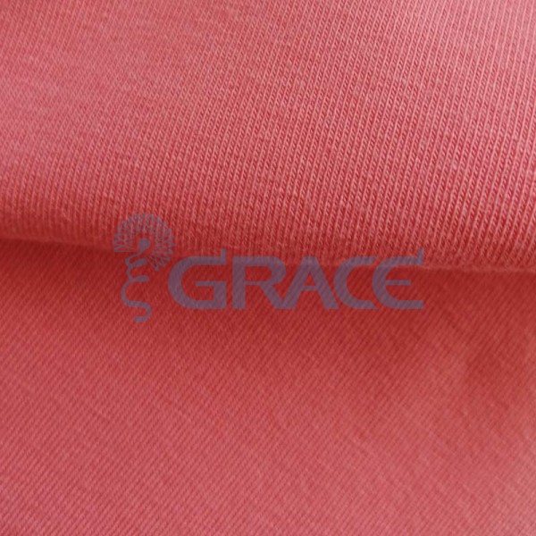 Кулирка GVS38 - ткань хлопковая трикотажная, красная