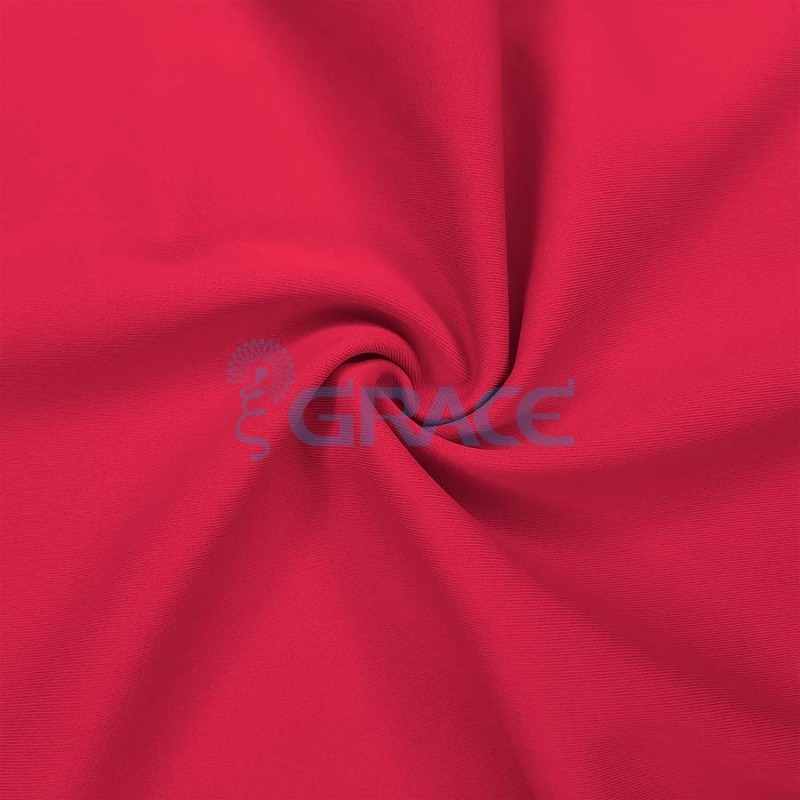 Ткань бифлекс Carvico Malaga трикотажная, цвет: красный (4203)