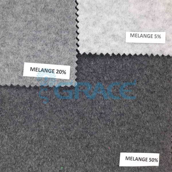 Полар флис 20.251 PRO - ткань с начесом, цвет серый меланж 5%