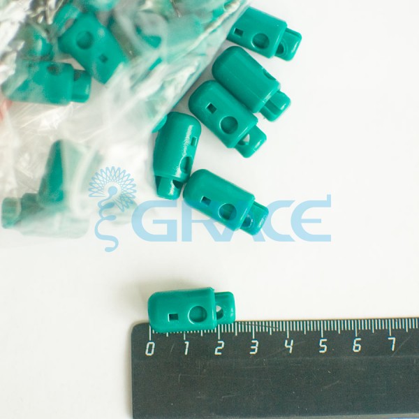 Фиксатор пластиковый для шнура Sto-13.50 (зеленый)
