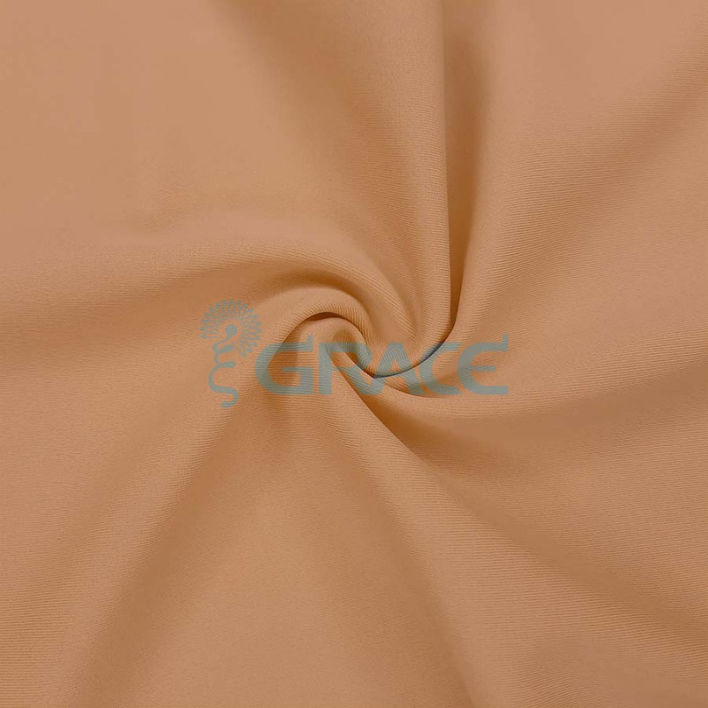Ткань бифлекс Carvico Malaga трикотажная, цвет: коричневый