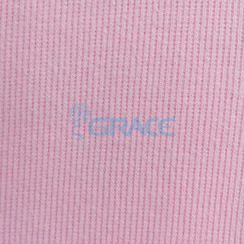 Кашкорсе GVC46 - ткань хлопковая трикотажная, розовая