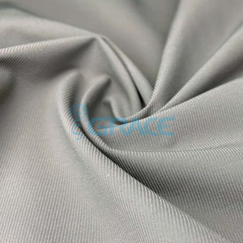 Ткань бифлекс матовый Carvico 404 Revolutional трикотажная, цвет: серый