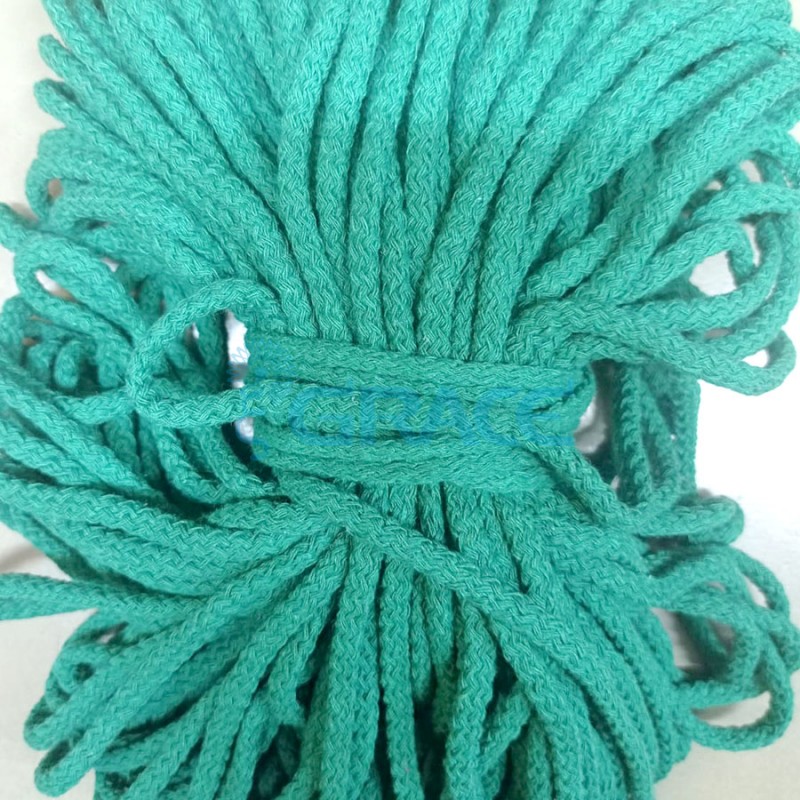 Шнур круглый для одежды 6 мм., цвет: зеленый
