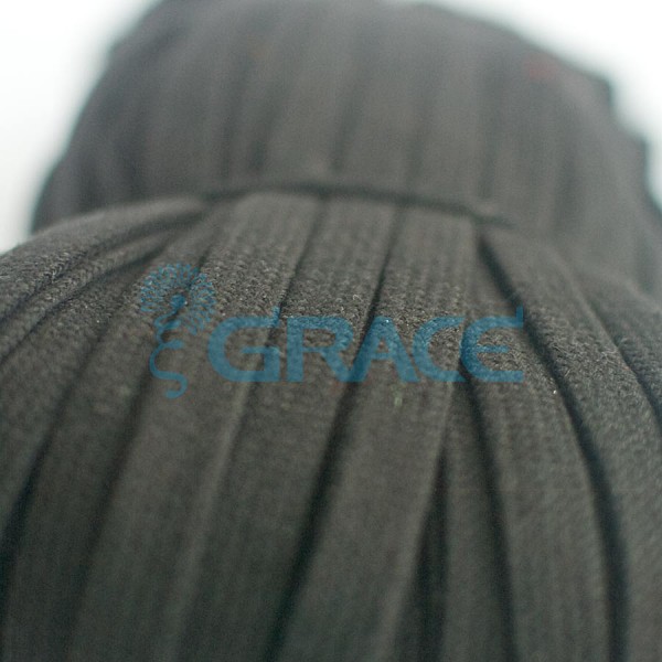 Шнур плоский для одежды 12 мм., черный, SzK Y 1497 /12