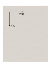 Картонная манишка 260х430 мм.