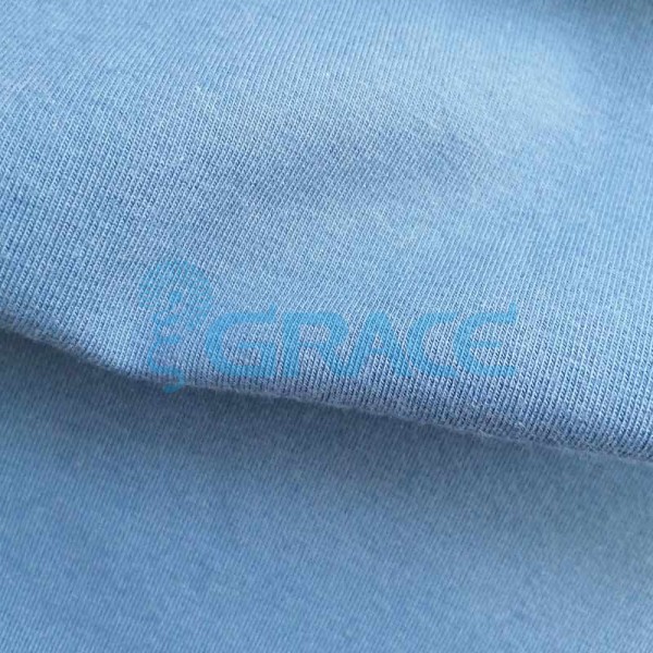 Кулирка GVS38 - ткань хлопковая трикотажная, синяя