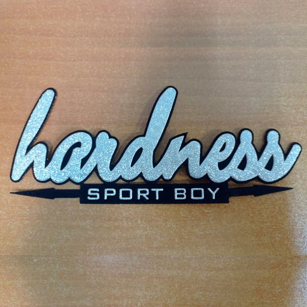 Аппликация надпись "Hardness sport boy"