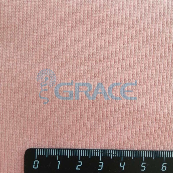 Кашкорсе GVC46 - ткань хлопковая трикотажная, персиковая