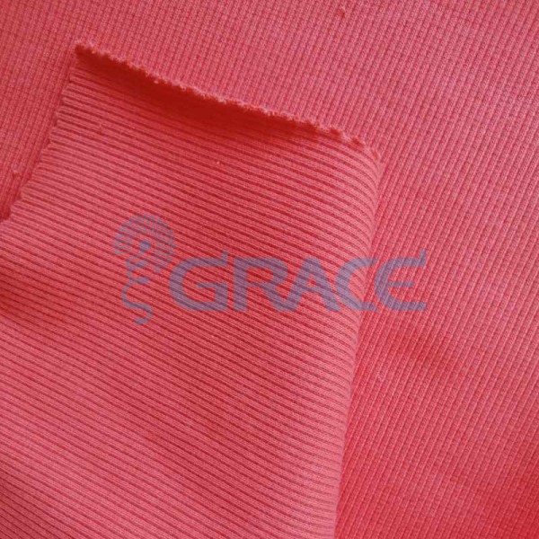 Кашкорсе GVC46 - ткань хлопковая трикотажная, красная