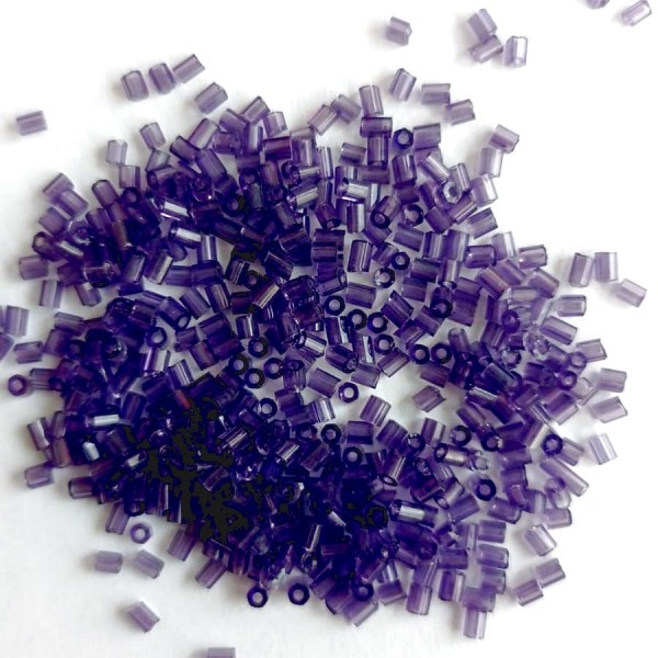 Бисер рубчик 3 мм. (цвет: сиреневый 1r)