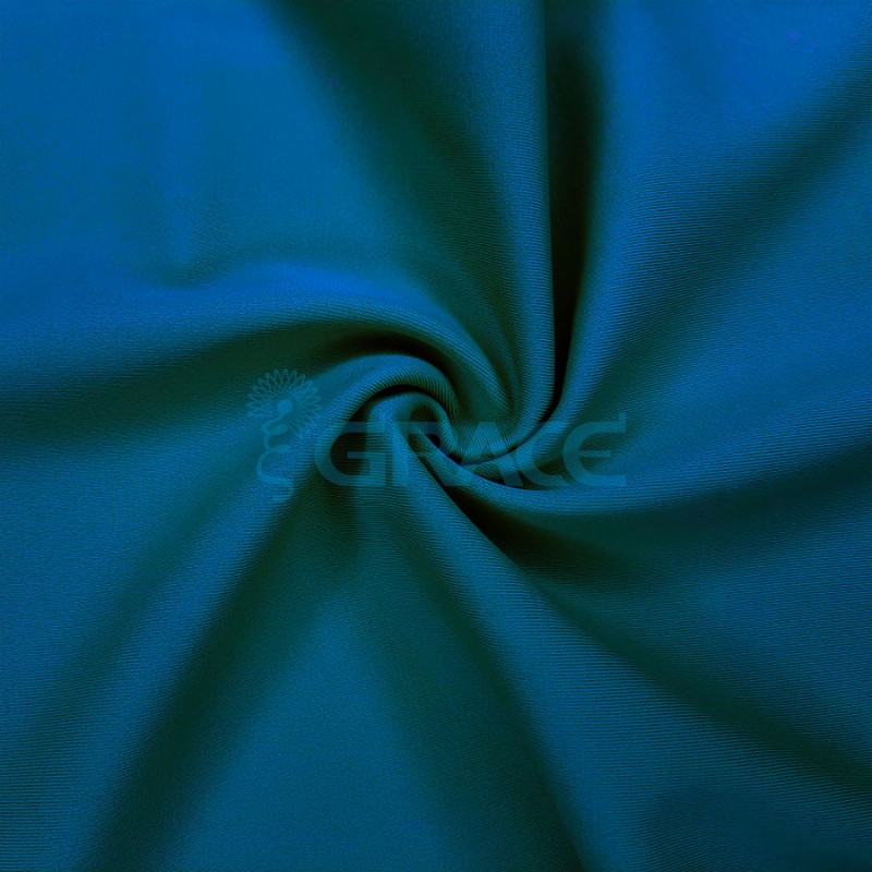 Ткань бифлекс Carvico Malaga трикотажная, цвет: синий (60088)