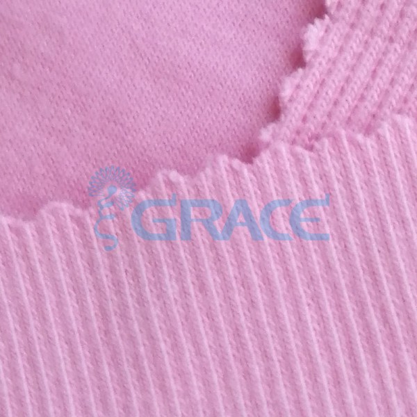Кашкорсе GVC46 - ткань хлопковая трикотажная, розовая