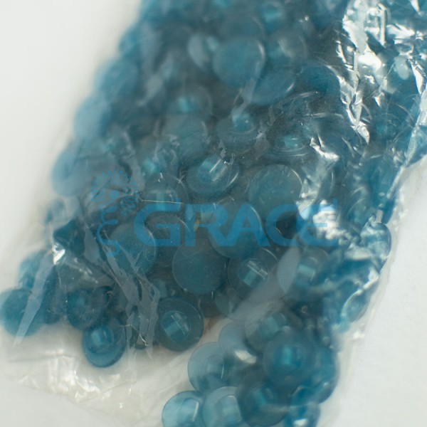 Пуговицы малые на ножке перламутровые Guz A kar 18 (синие)