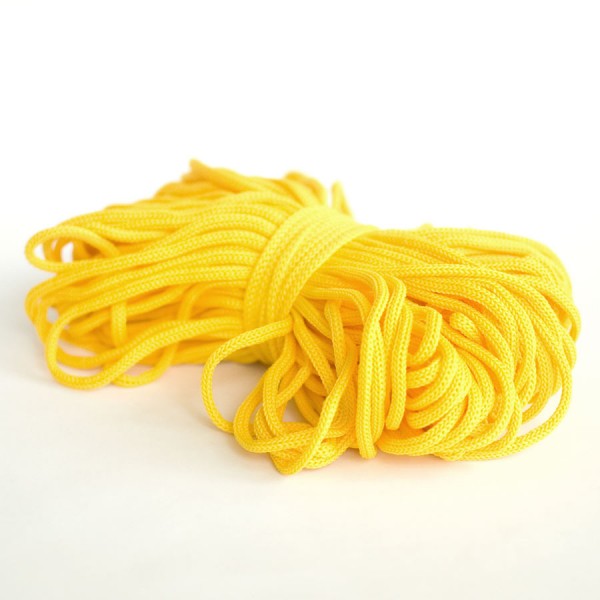 Шнур для одежды 4 мм., желтый