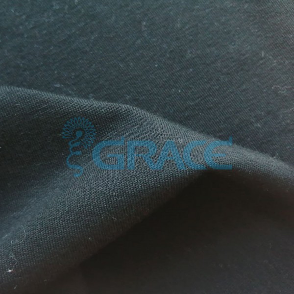 Кулирка GVS38 - ткань хлопковая трикотажная, черная