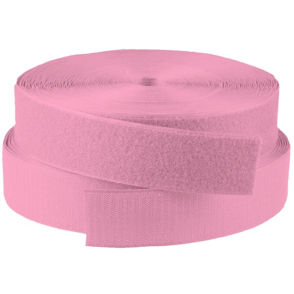 Лента контактная 25 мм., розовая