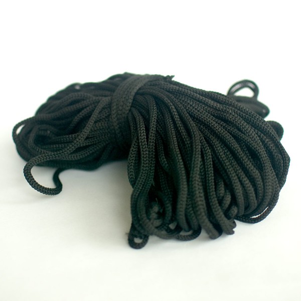 Шнур для одежды 4 мм., черный