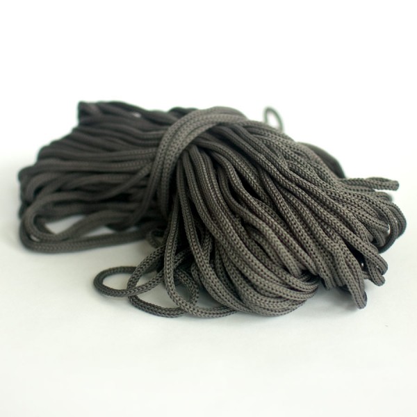 Шнур для одежды 4 мм., темно-серый