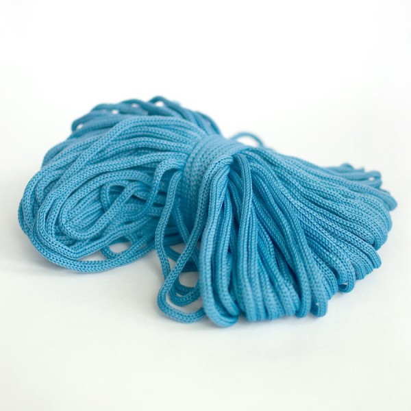 Шнур для одежды 4 мм., голубой