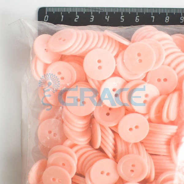 Пуговицы большие круглые плоские Guz YP 1832 (розовые)