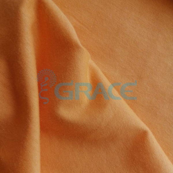 Кулирка GVS01 - ткань хлопковая трикотажная, оранжевая