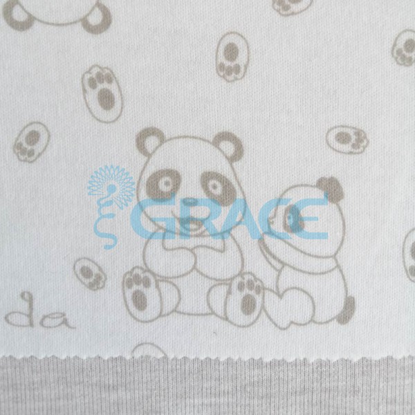 Коллекция интерлок с рисунком панда - ткань хлопковая, трикотаж